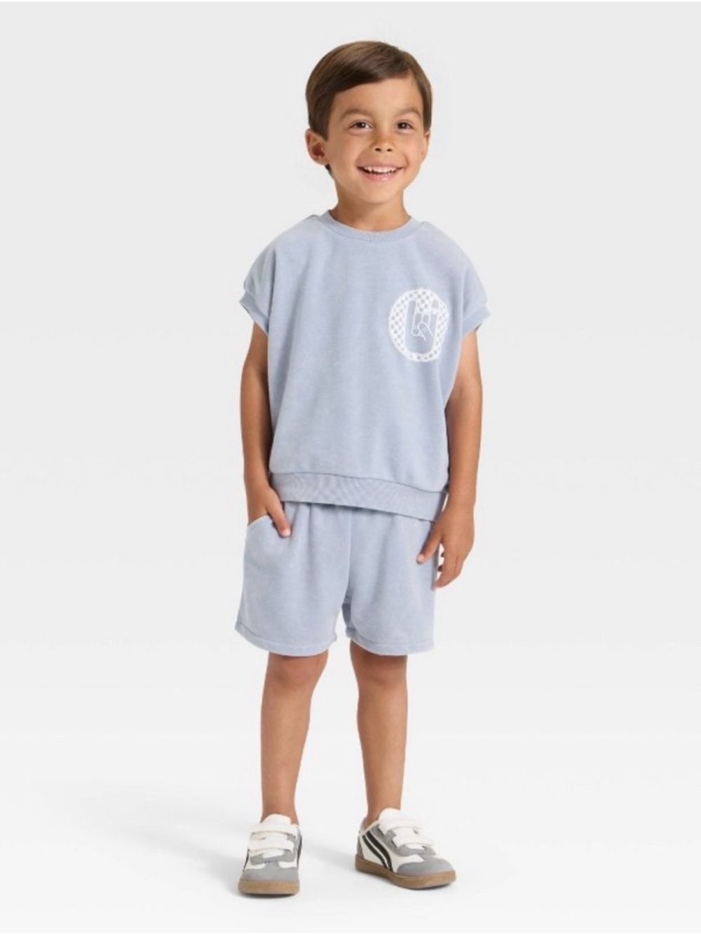 Three Grayson Mini Shirt & Short Sets